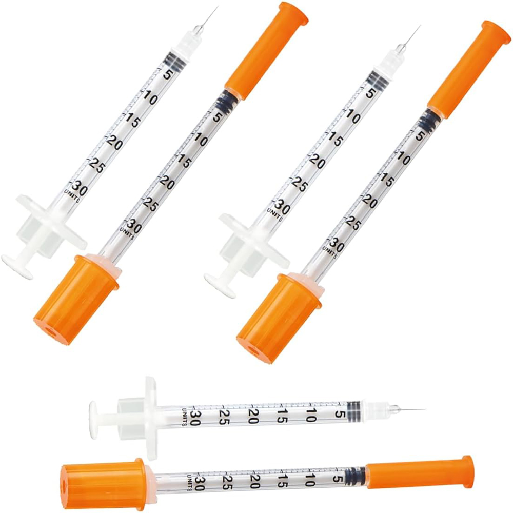 Pet Supplies Vet Clinic - 100Pcs 0.3ml 29G 13mm Insulin Syringe