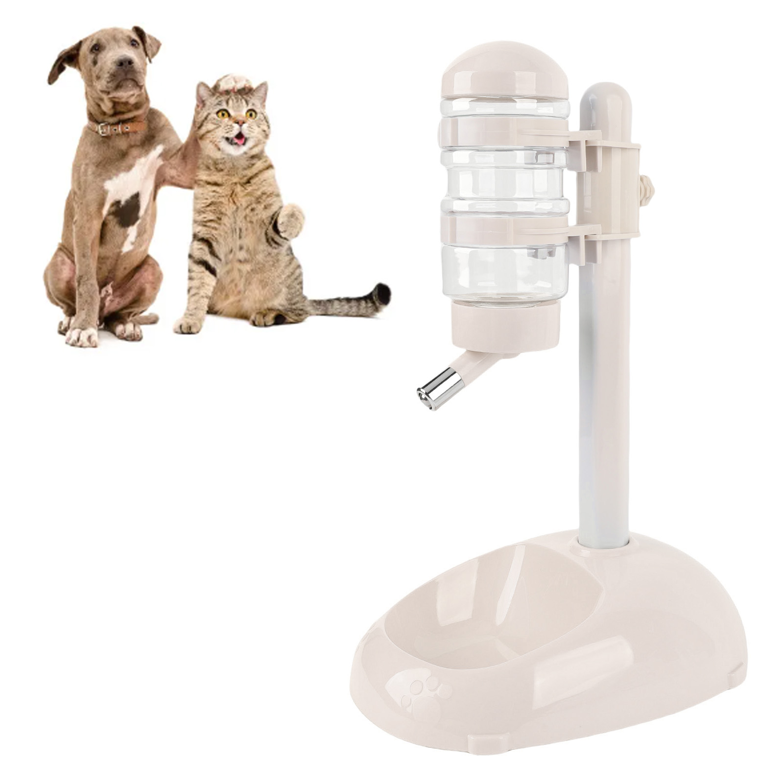 Slow Feeder Dog Bowl - Bowl Bottle Standing Dispenser Easy To