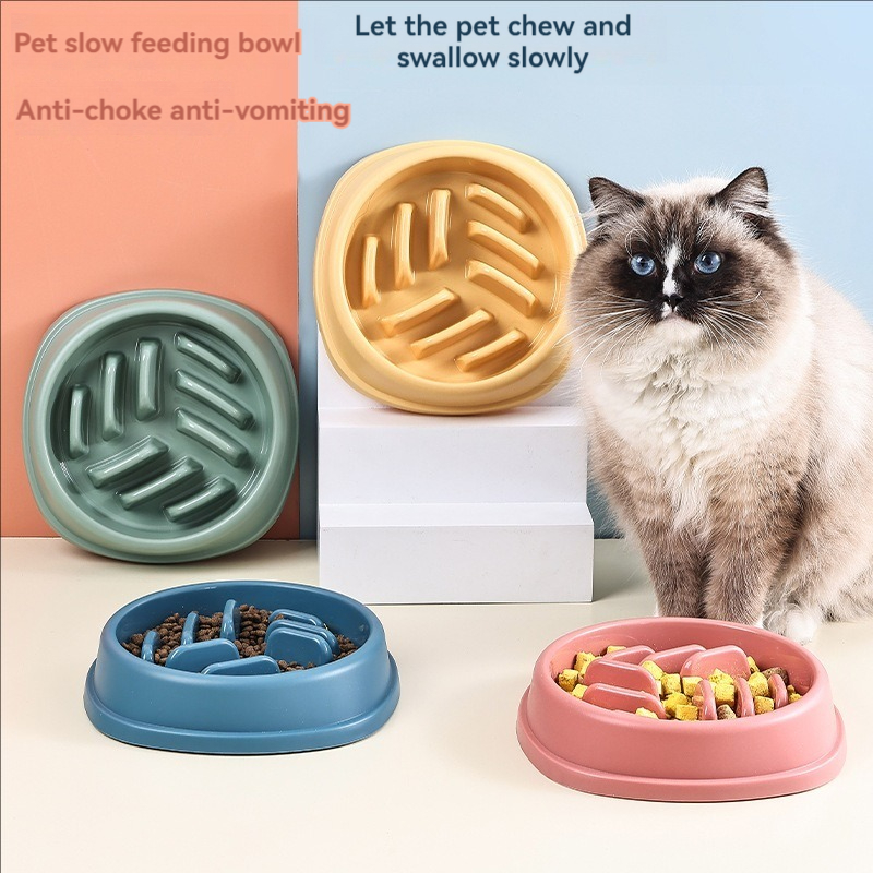 Slow Feeder Dog Bowl - Pet Supplies Dogs and Cats Slow