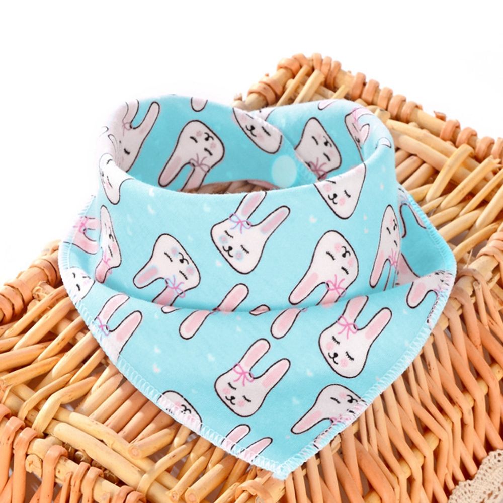 Dog Bandana Scarf - Washable White Rabbit Bear for Large