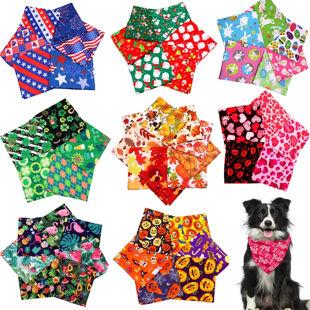 Pet Supplies In Bulk - 60pcs Dog Bandanas Bulk Wholesale Spring