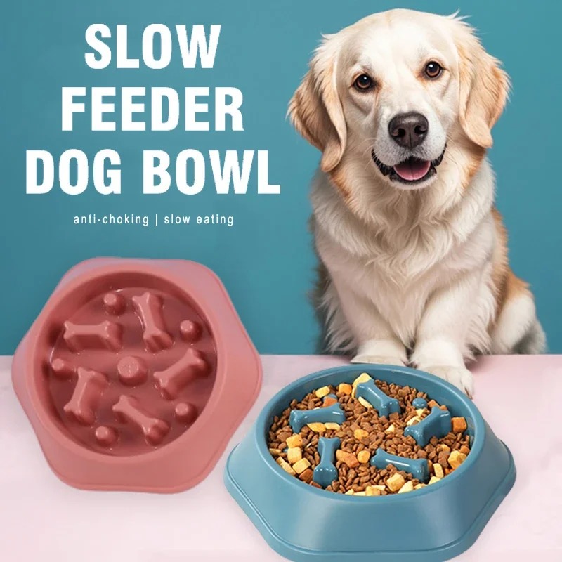 Slow Feeder Dog Bowl - 1Pc Slow Feeder Dog Bowl Anti-choking