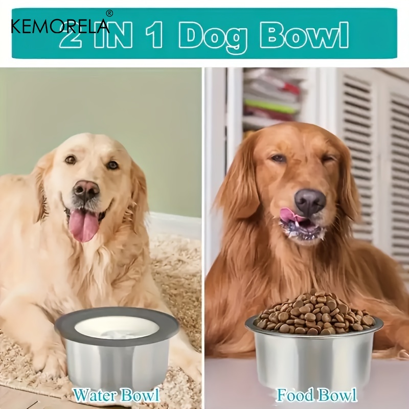 Stainless Steel Dog Water Bowl - огляд і ціна Slow Feeder Dog Bowl