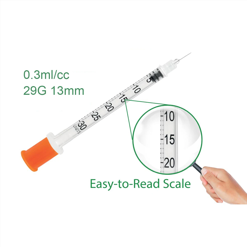 100Pcs 0.3ml 29G 13mm Insulin  - огляд і ціна Pet Supplies Vet Clinic