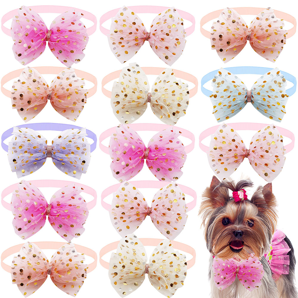 50pcs Lace Big Bows For Dogs F - огляд і ціна Pet Supplies In Bulk