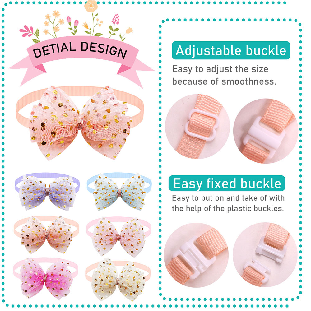 50pcs Lace Big Bows For Dogs F - огляд і ціна Pet Supplies In Bulk