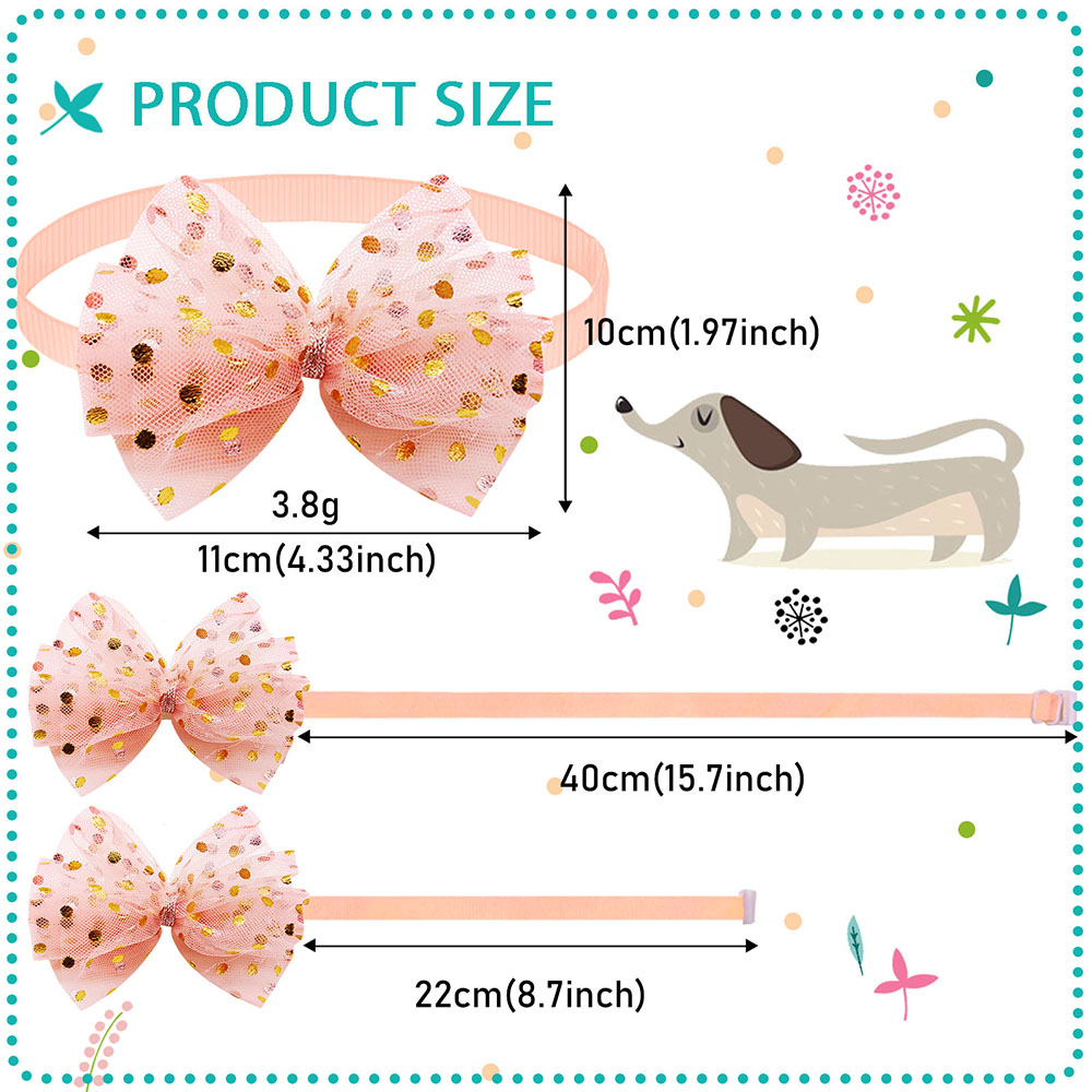 50pcs Lace Big Bows For Dogs F - огляд і ціна Pet Supplies In Bulk