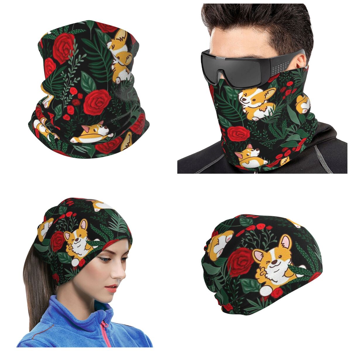 Corgi Dog In Garden Bandana Ne - огляд і ціна Dog Bandana Scarf