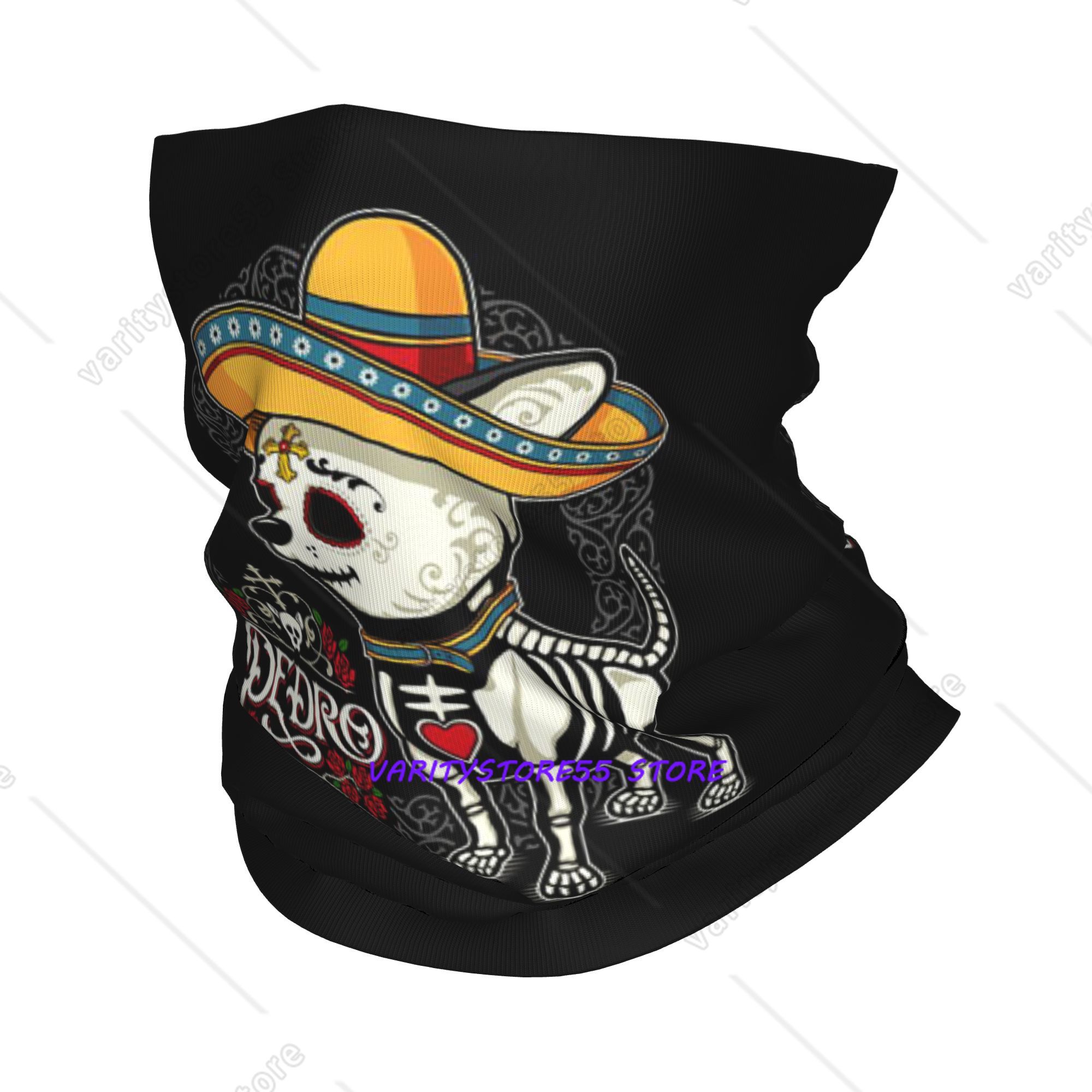 Day of the Dead Dog Print Band - огляд і ціна Dog Bandana Scarf