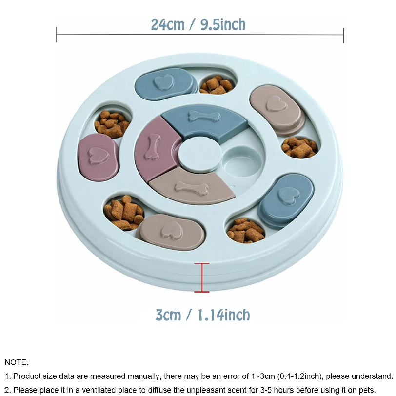 Dog Food Hiding Bowl, Slow Foo - огляд і ціна Slow Feeder Dog Bowl