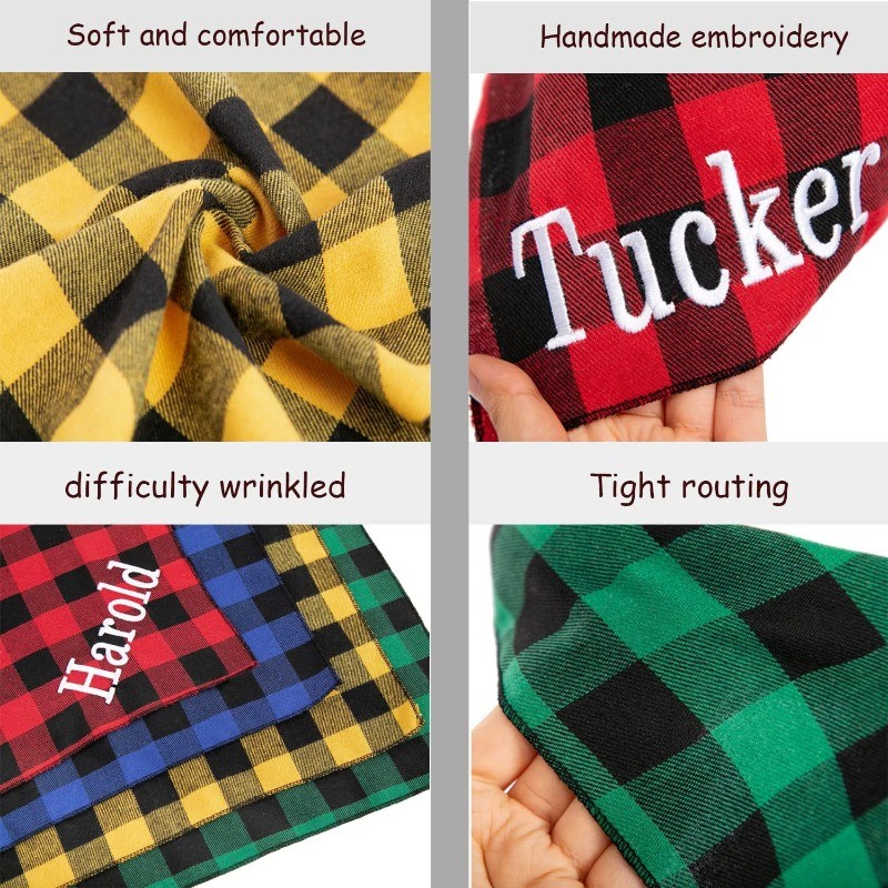 Embroidery Name Dog Bandana Cu - огляд і ціна Dog Bandana Scarf
