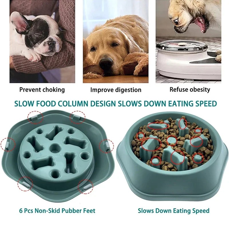 1Pc Slow Feeder Dog Bowl Anti- - огляд і ціна Slow Feeder Dog Bowl